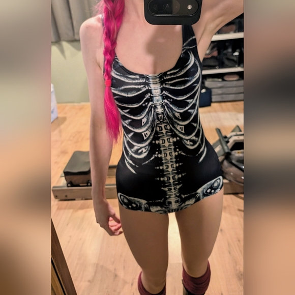 Rare BlackMilk Mechanical Skeleton Swimsuit XS - Picture 5 of 14